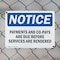 Signmission Payments Of All Co-Pays Deductibles And Or, 14 in W x Rectangle, Plastic OS-2PACK-NS-P-1014-L-17158 - alternate 5